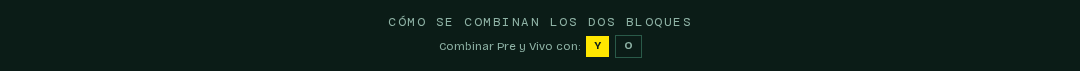 Selector que combina el bloque de pre-partido con el de directo